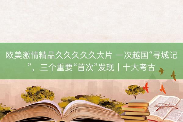 欧美激情精品久久久久久大片 一次越国“寻城记”，三个重要“首次”发现｜十大考古