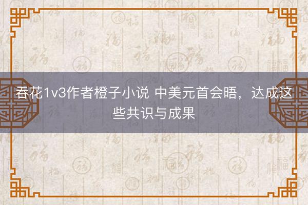 吞花1v3作者橙子小说 中美元首会晤，<a href=