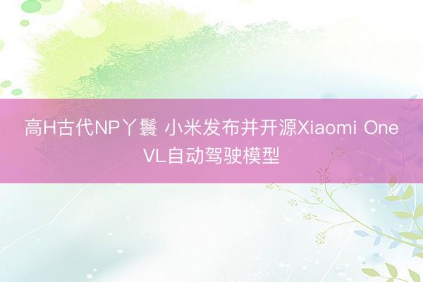 高H古代NP丫鬟 小米发布并开源Xiaomi OneVL自动驾驶模型