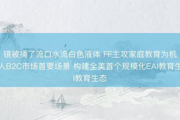 镜被捅了流口水流白色液体 FF主攻家庭教育为机器人B2C市场首要场景 构建全美首个规模化EAI教育生态