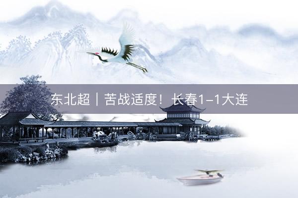 东北超｜苦战适度！长春1-1大连
